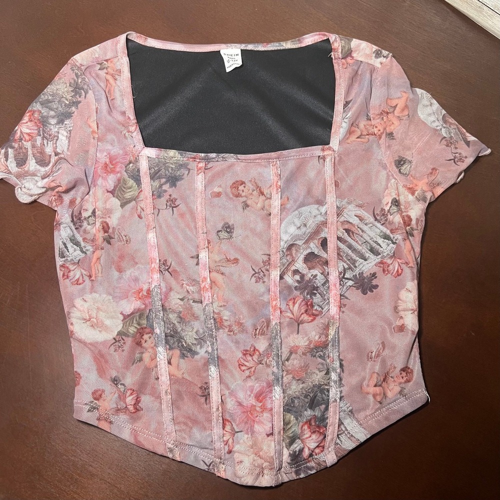 SHEIN angel cherub top teen 12-13